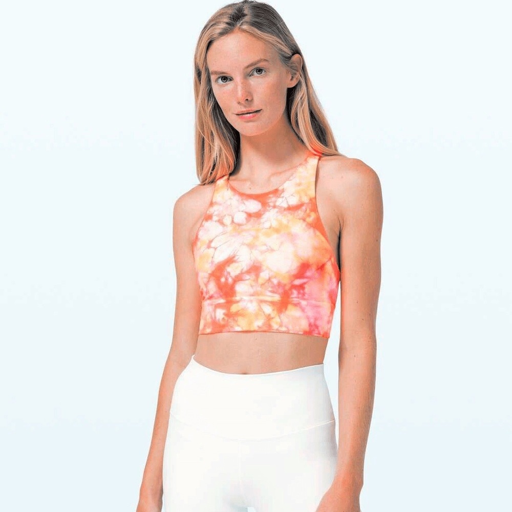 Lululemon Grapefruit High Neckline Sports Bra
